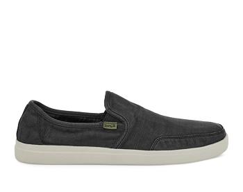 Sanuk Vagabond Slip On Sneaker Wash Veganska Skor Herr Svarta | Sverige 437KOR